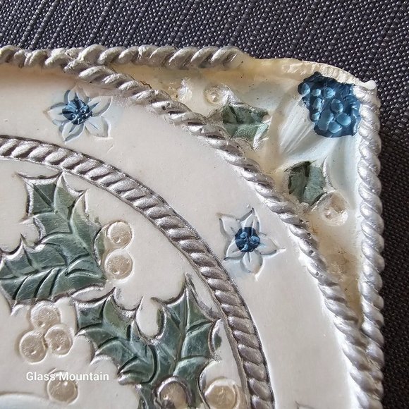 SOLD - Innovation Royal Serenity Vintage Swan and Floral Coasters & Mirror - Picture 16 of 16